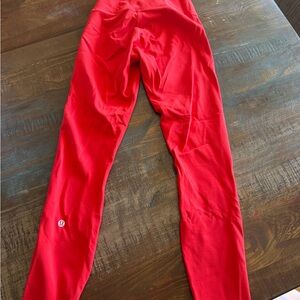 Lululemon Red Athletic Leggings
